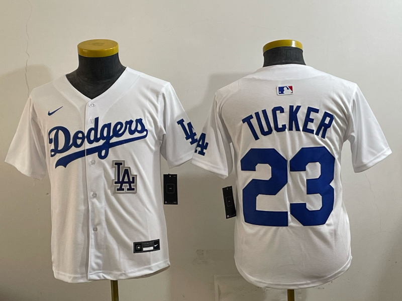 youth 2026 Los Angeles Dodgers #23 Tucker White Game Nike MLB Jersey 003